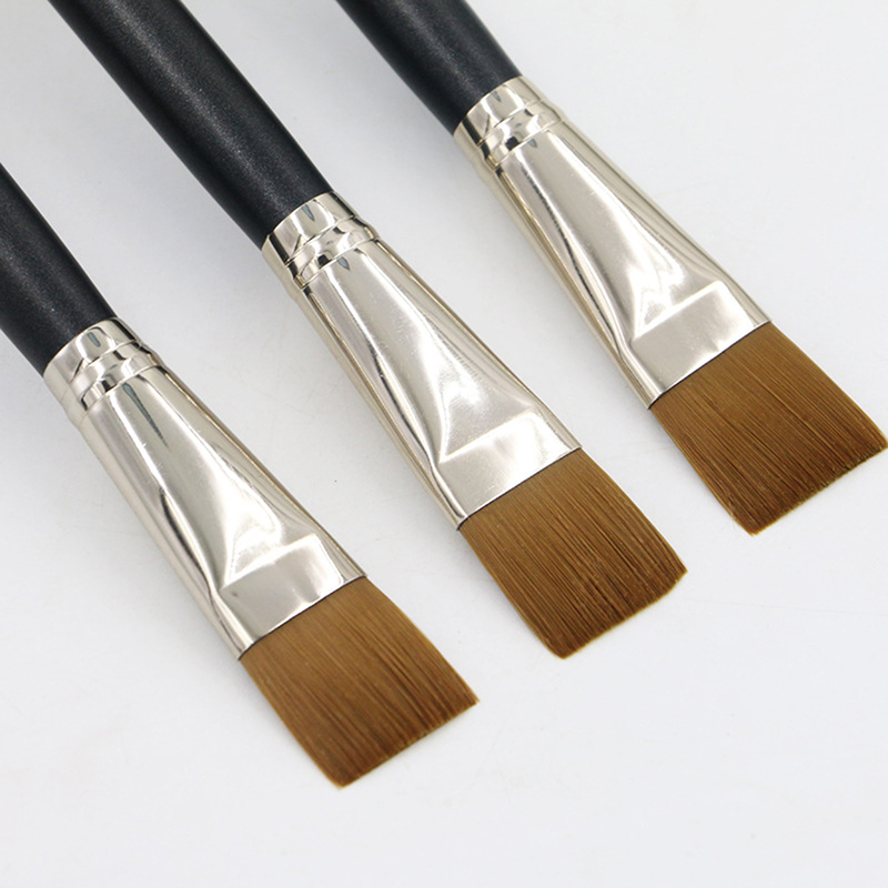 Beauty Makeup Cream - 【L】Platte vierkante foundationkwast Zachte haarconcealerborstel BB