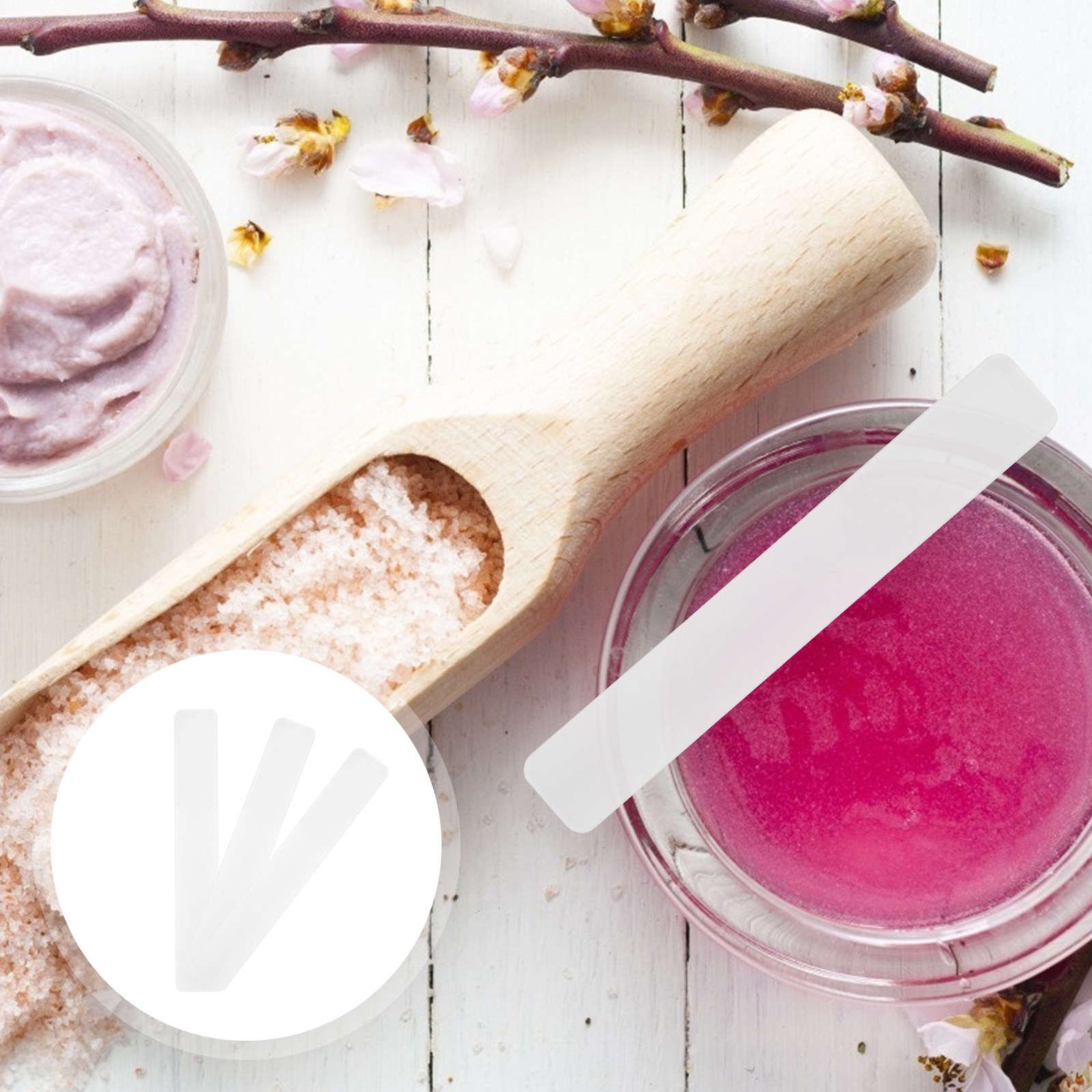 Beauty Makeup Cream - 50-delige gezichtsmasker gereedschapset, modderspatels, gladde plastic