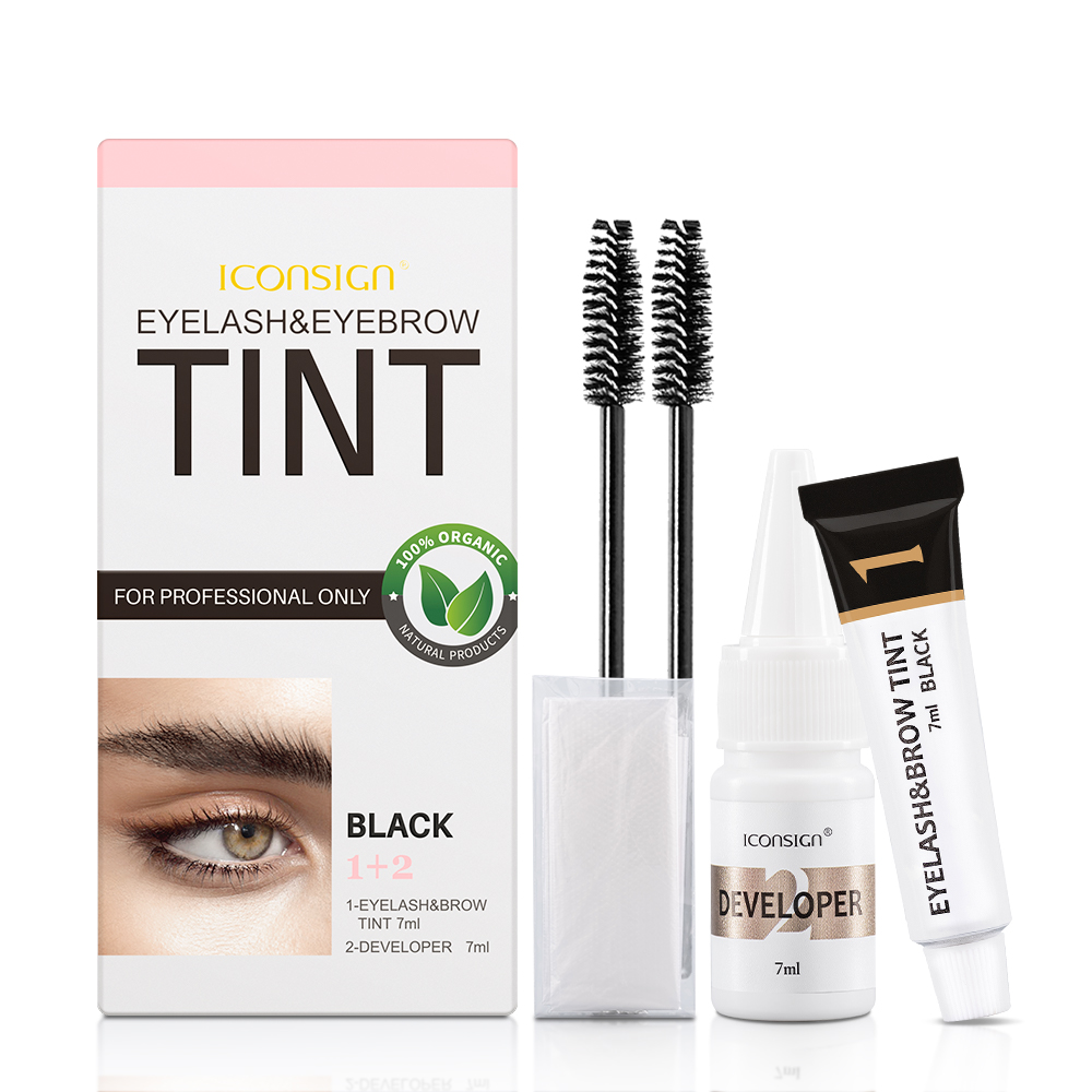 Beauty Makeup Companies - Iconsign Wimper Wenkbrauw Kleurstof Kit Wenkbrauwversterker