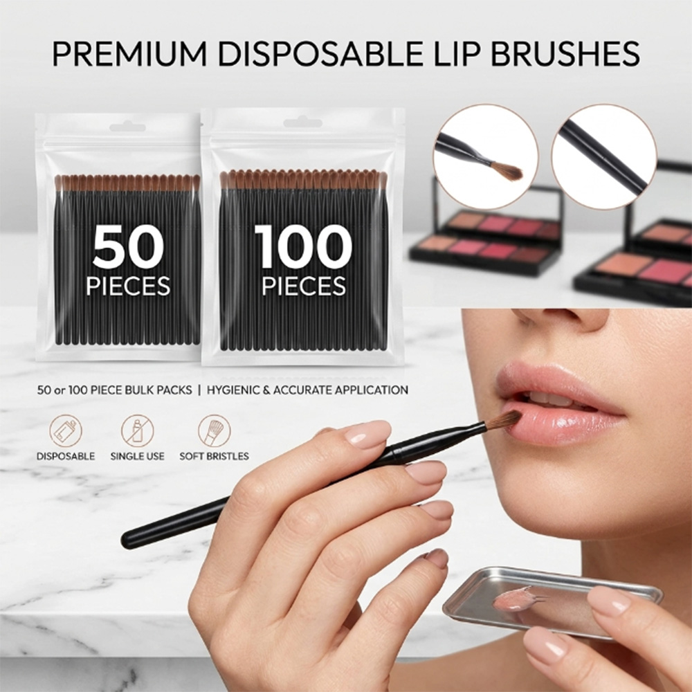 Beauty Makeup Lipstick - 50/100 stuks wegwerp lippenborstelset lippenstiftglansstokjes applicator