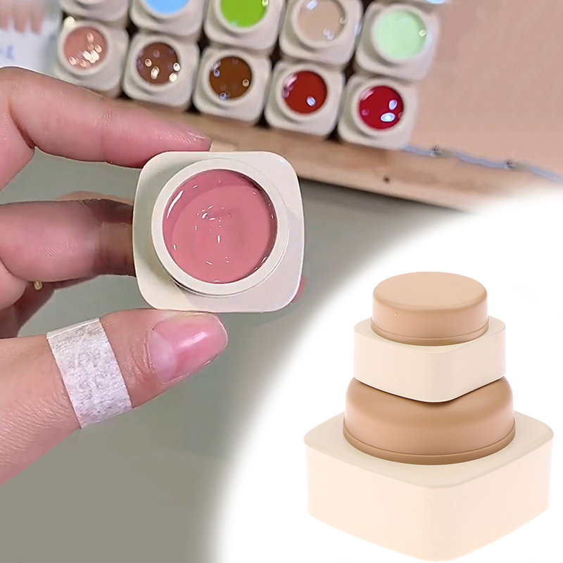Beauty Makeup Cream - 5/20g lege plastic nagelkunst cosmetische vierkante